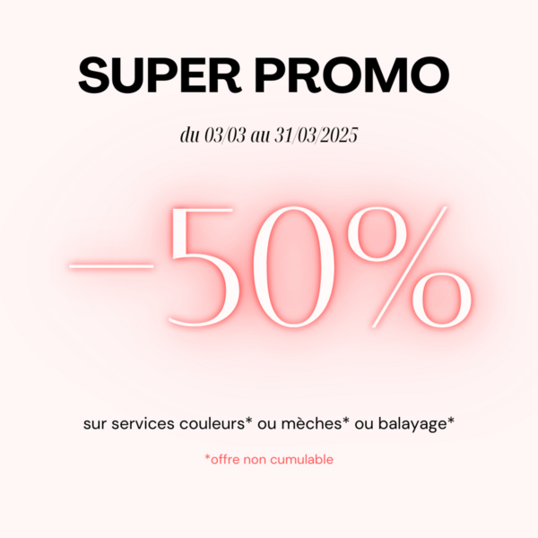Rappel Promo flash HAIRMÊ : -50% 